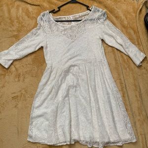 White lace Free People Dress